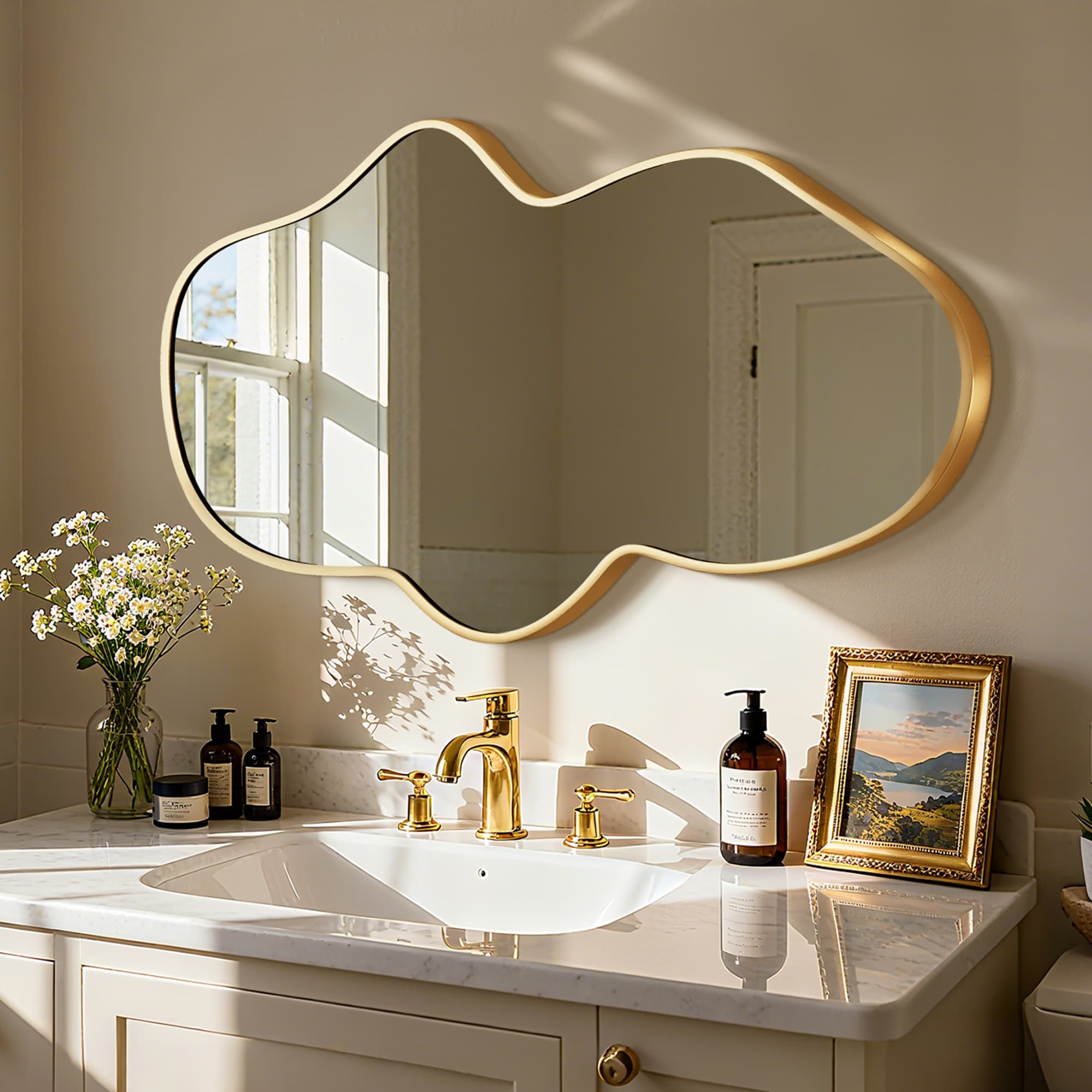 Irregular Wall Mirror Decorative Asymmetrical Wall Mirror