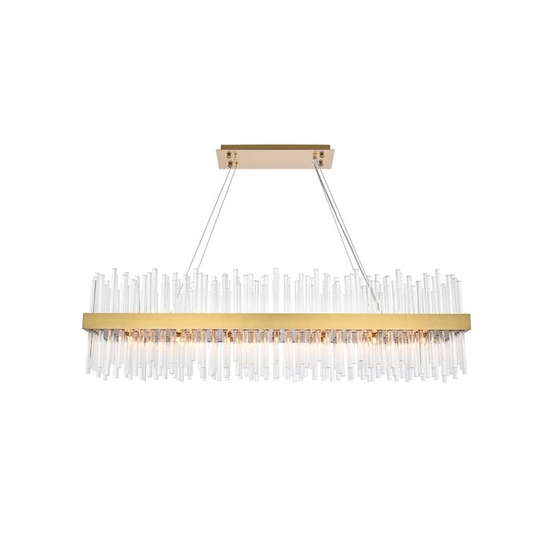 Indigo Home 48 inch rectangle crystal pendant