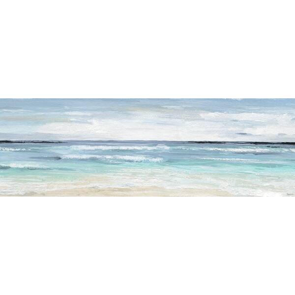 slide 2 of 7, 'Crashing Ocean Waves' Painting Print on Wrapped Canvas