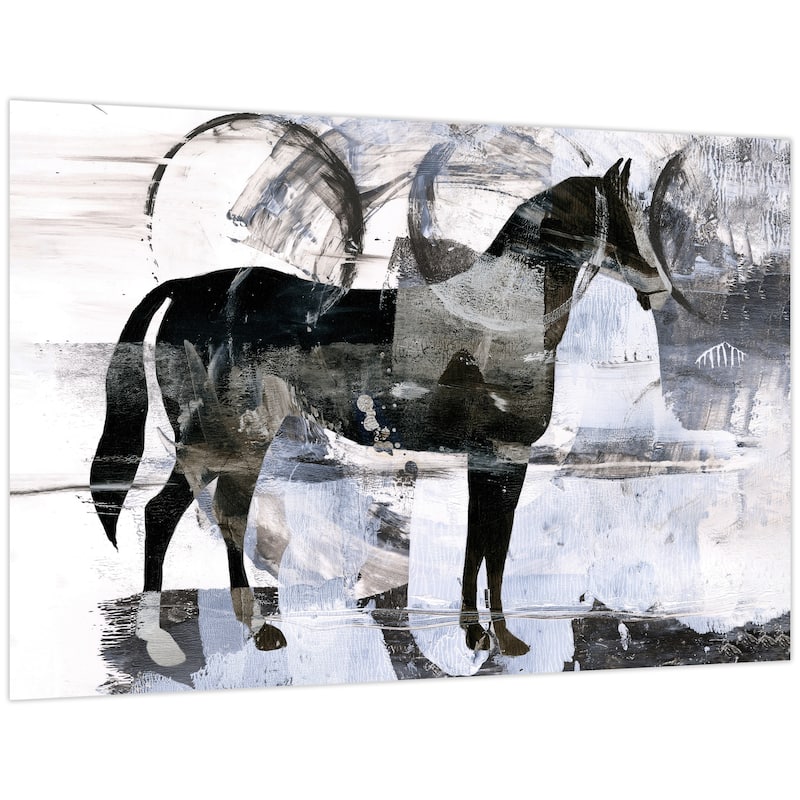 Empire Art Direct Equestrian Essence I Printed Tempered Glass Wall Art