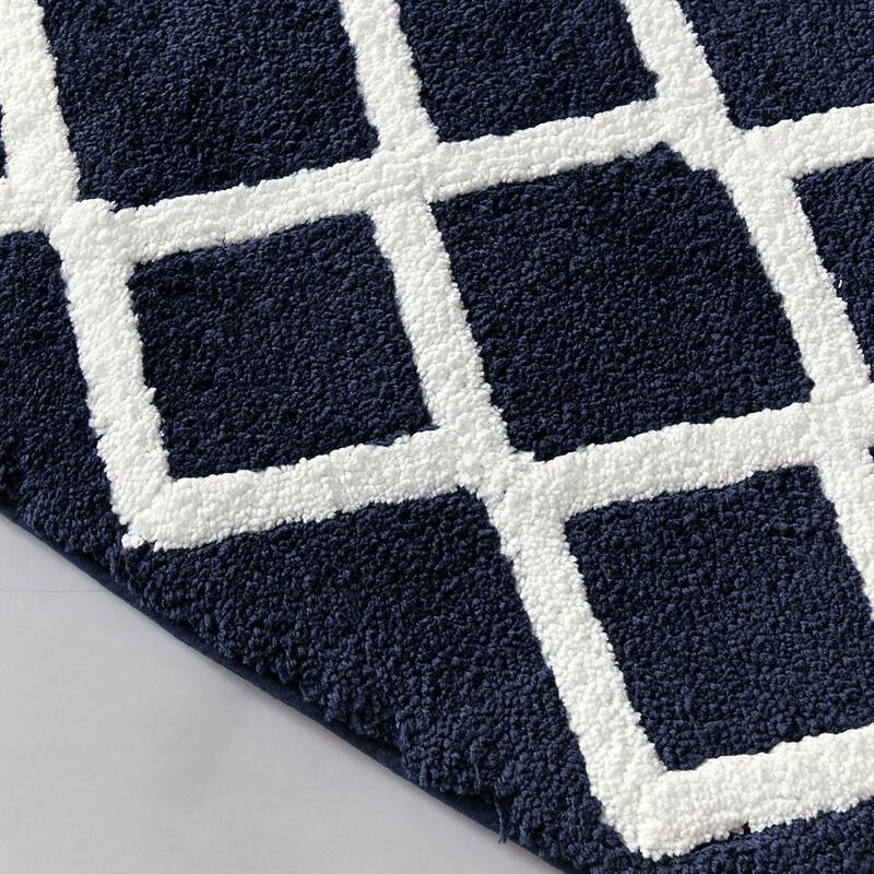 Reversible High Pile Tufted Bath Rug For Bath Room