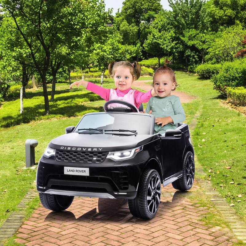 12V Kids Ride On Car,Licensed Land Rover Style, 4.5Ah Battery, 2 Motors, 3 Speed Modes, Safety Features