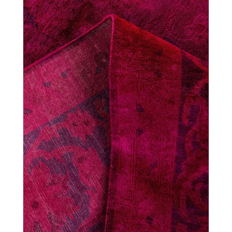 Contemporary Overdyed Wool Hand Knotted Area Rug - 9' 3" x 12' 3"