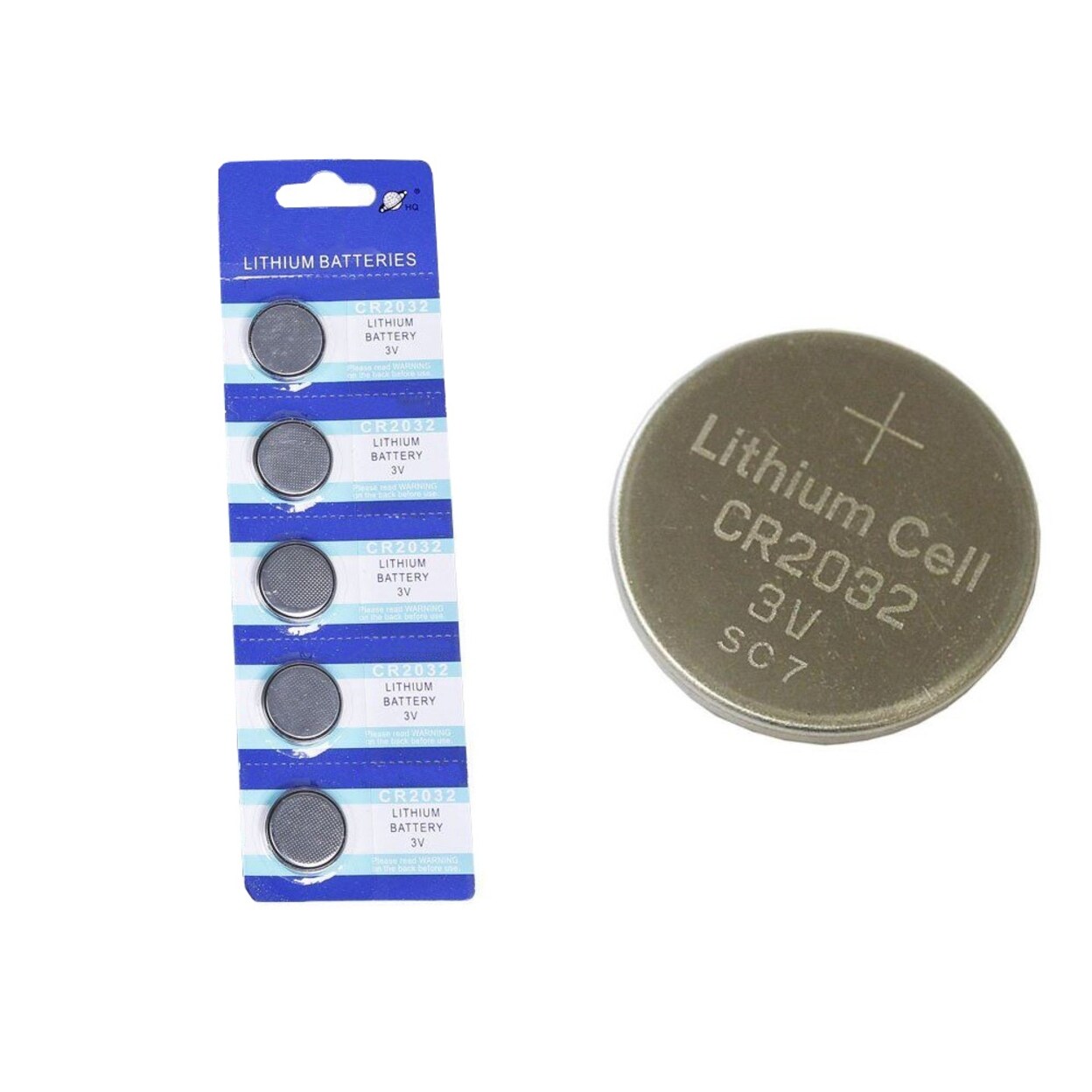 Shop 5 X Cr2032 Lithium Button Coin Cell Batteries Overstock 23080645
