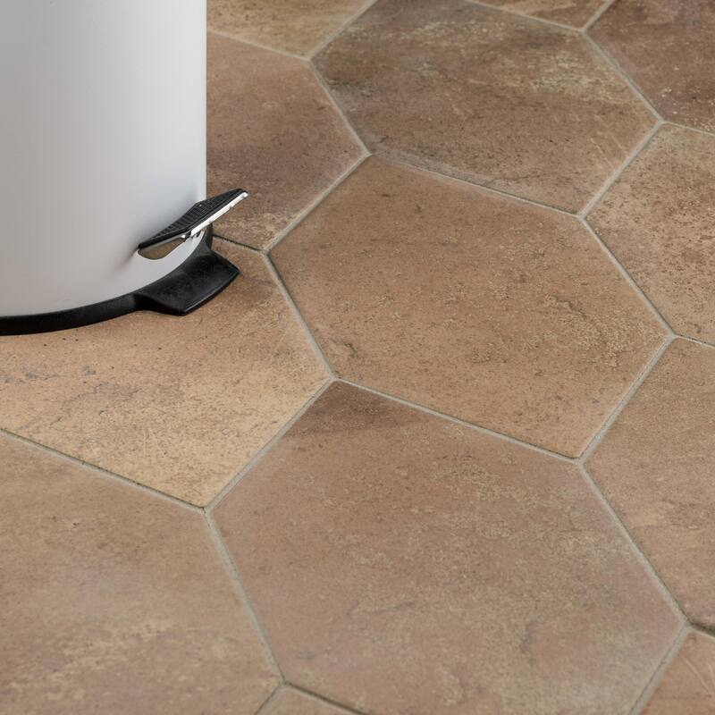 Merola Tile Volterra Kayak Rosso 6-1/2" x 12-1/2" Porcelain Floor and Wall Tile