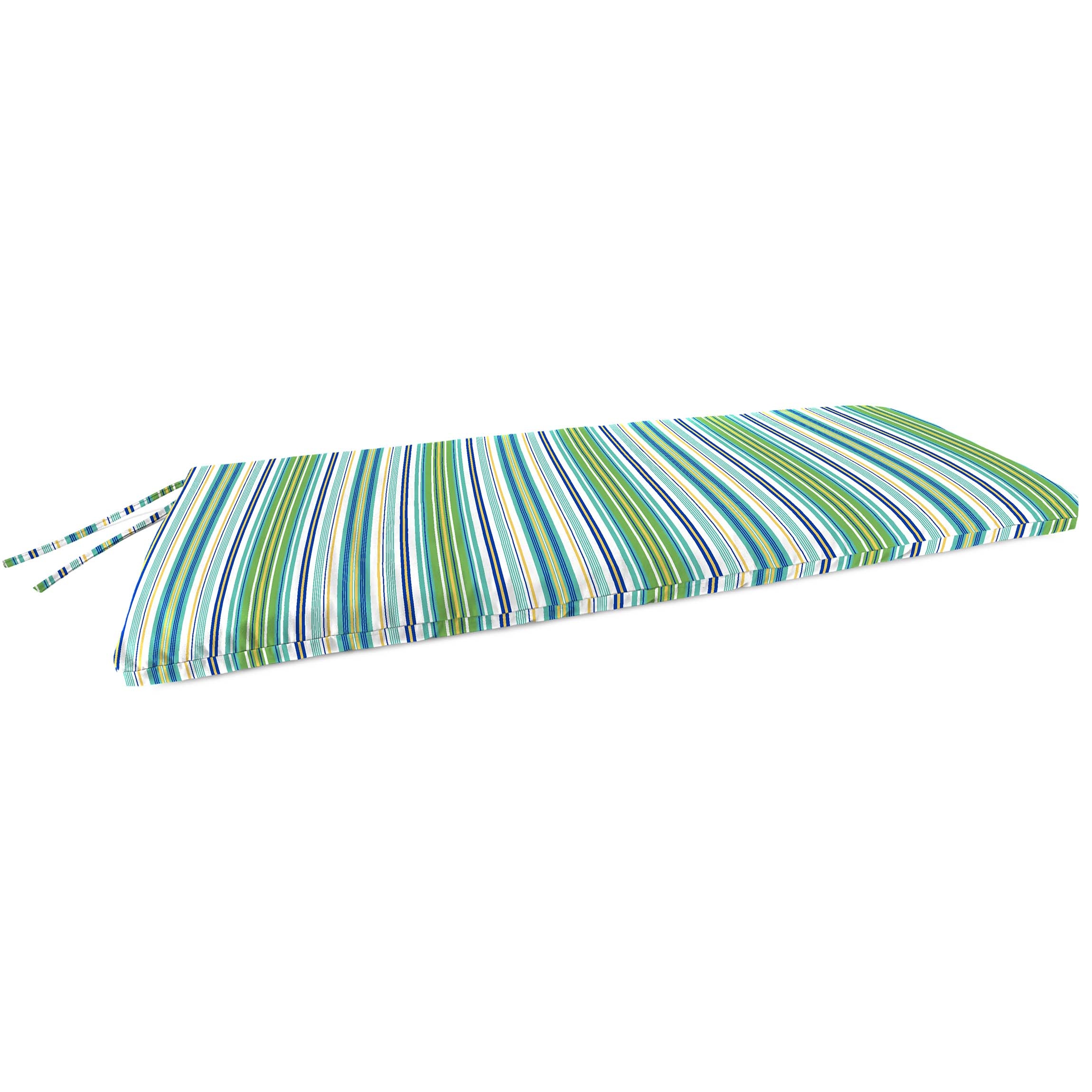 Blue and white hotsell striped bench cushion