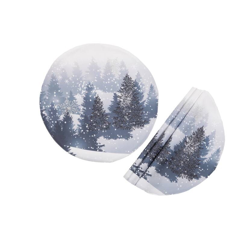 Polyester Embroidered Placemat - Round - 16"