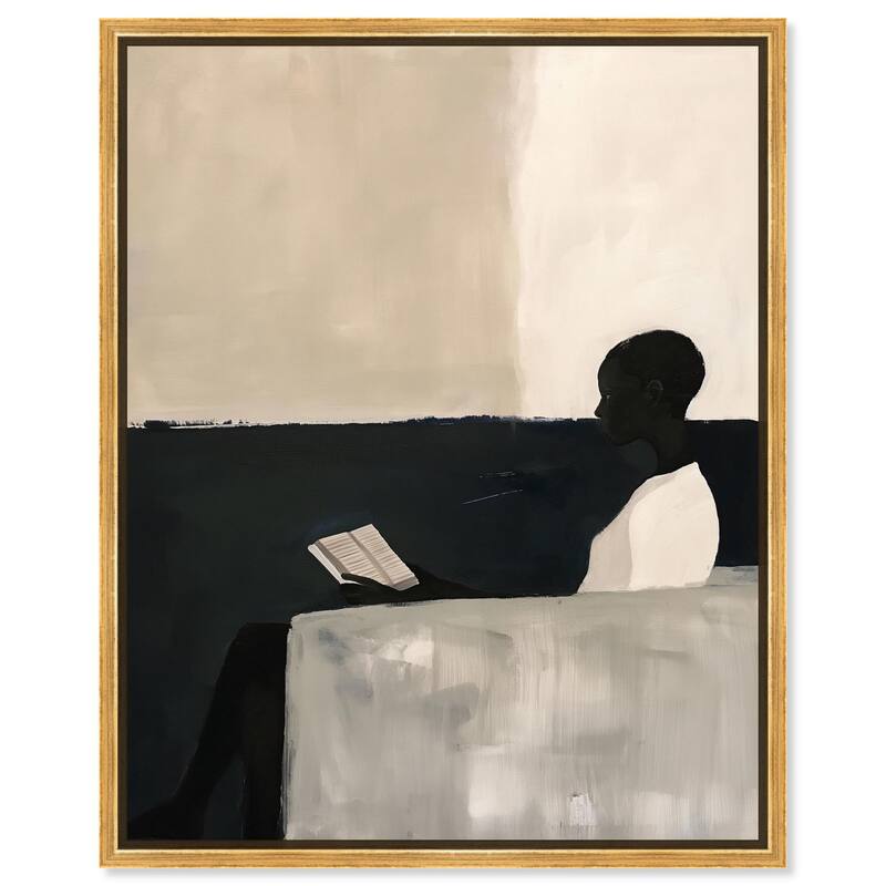Void Reader III Canvas by Art Remedy - 20" x 24" - Gold