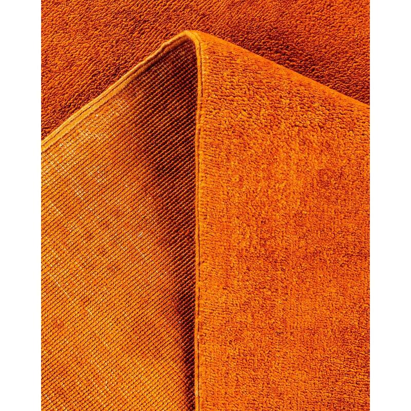 Vibrance, One-of-a-Kind Hand-Knotted Area Rug - Orange, 5' 1" x 7' 6" - 5' 1" x 7' 6"