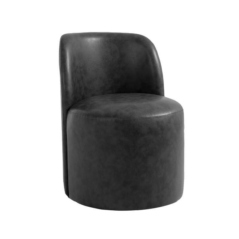 Modern Linen Upholstery Dining Chair Barrel Chair