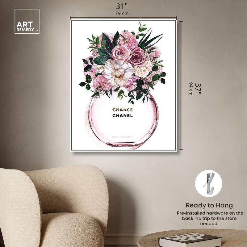 Floral Chance Fragrance Canvas by Art Remedy