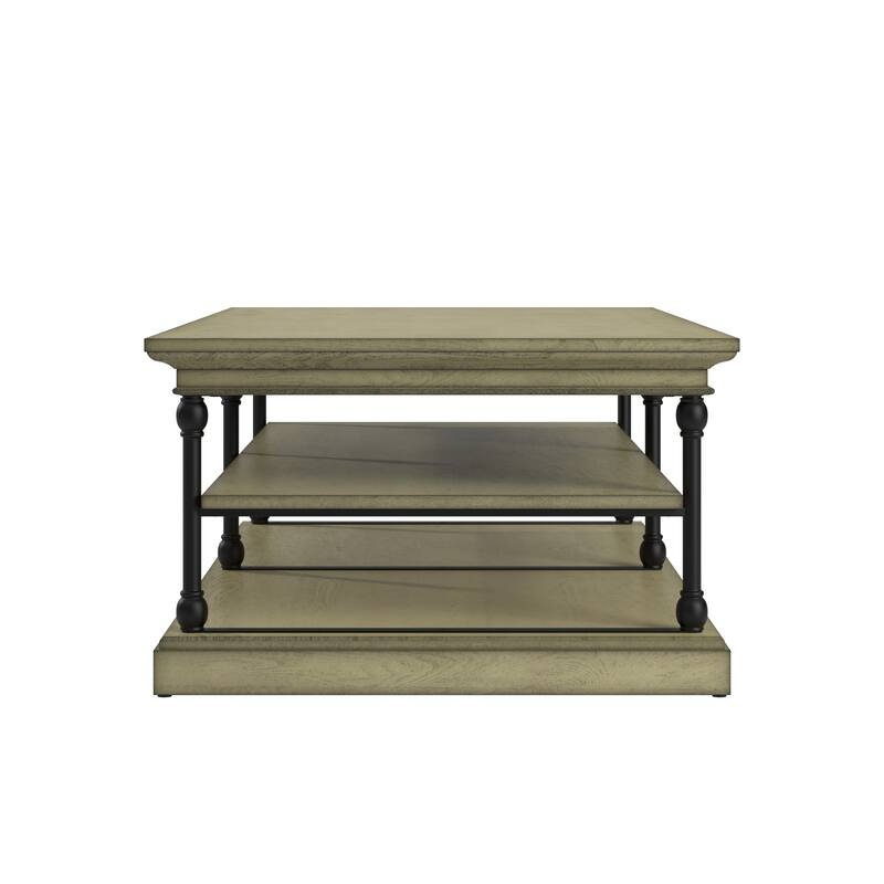 Barnstone Cornice Rectangle Storage Shelf Coffee Table by iNSPIRE Q Artisan