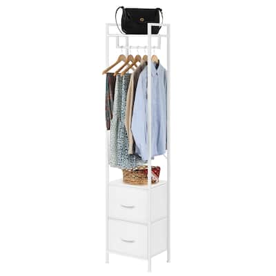Heavy Duty Garment Rack with Fabric Drawers and Storage Shelves
