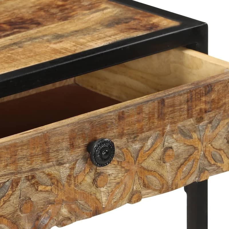vidaXL Console Table 39.3"x13.8"x29.5" Solid Mango Wood