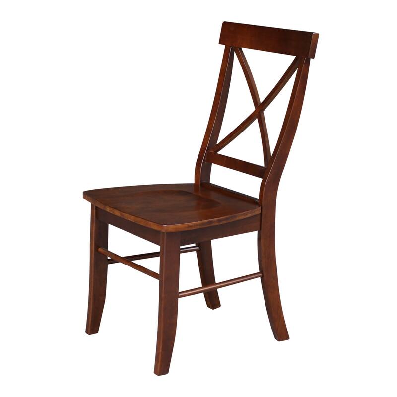30" Round Top Pedestal Table With 2 Chairs - Espresso