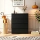 preview thumbnail 2 of 8, 4-Drawer Vanity Desk, Handleless Design, Suitable for Bedroom and Living Room