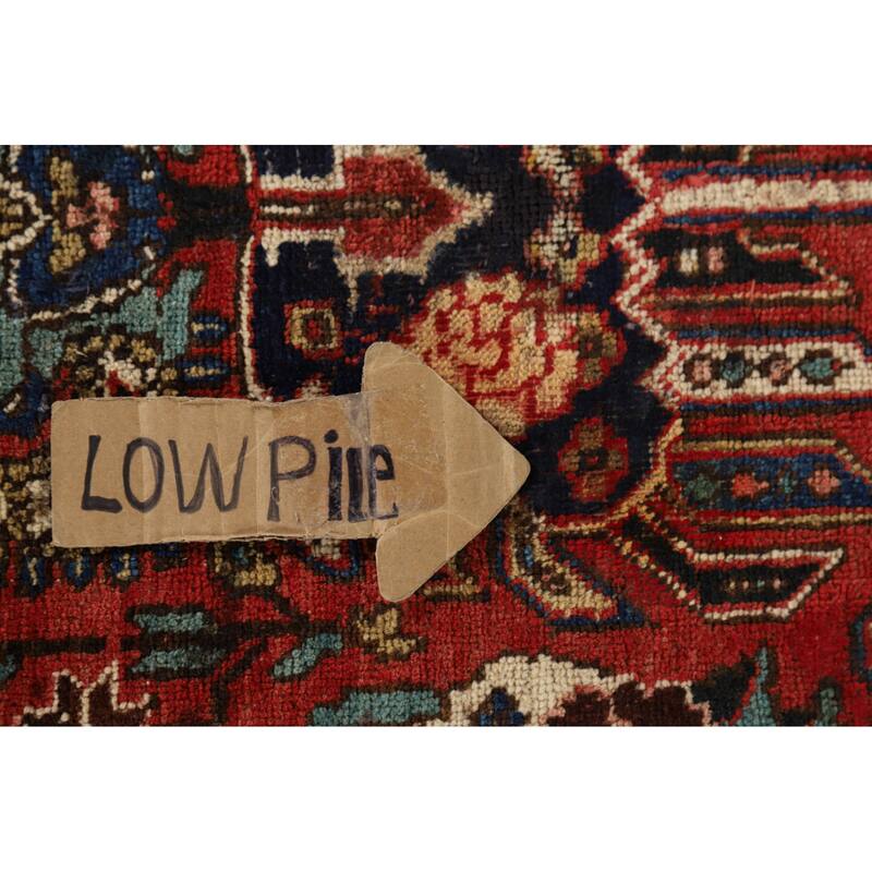 All-Over Bakhtiari Vintage Persian Area Rug Hand-Knotted Wool Carpet - 8'9" x 12'11"