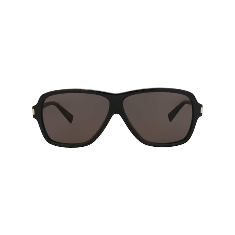 Saint Laurent Aviator-Frame Recycled Acetate Sunglasses - Black Black Black - Black - Black Lens