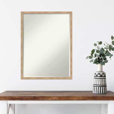 Imprint Half-Inch-Bevel Wood Framed Wall Mirror - Glass Size 18x24