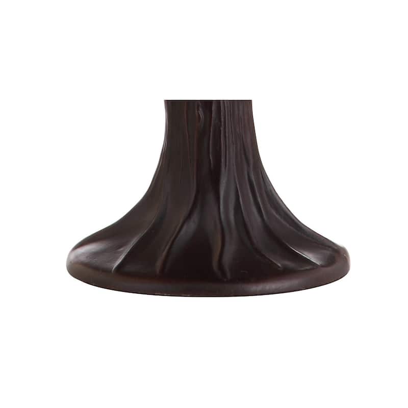 Campbell Tiffany-Style 12" LED Table Lamp, Bronze by JONATHAN Y