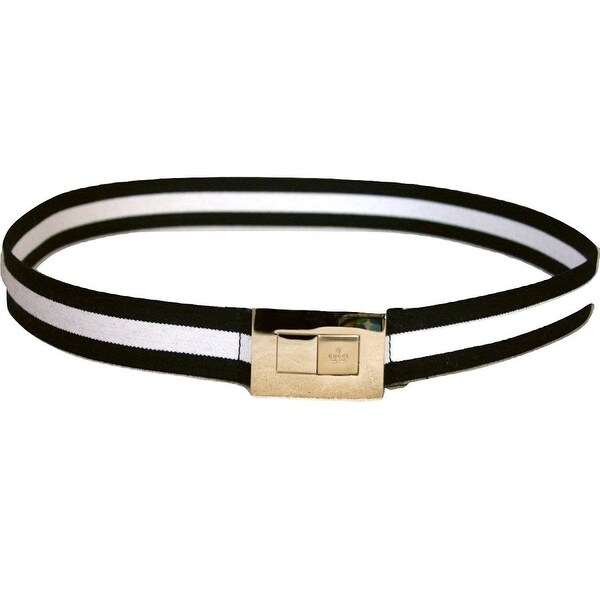 Shop Gucci Women&#39;s BWB Web Belt With Gold Buckle 253488 (90 / 36) - Free Shipping Today ...