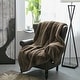 preview thumbnail 5 of 111, Heavy FauxFur Throw -50''x60''/60''x80'' 50" x 60" - Chocolate
