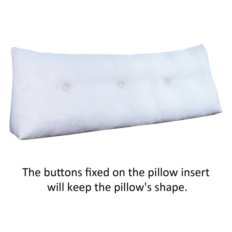 WOWMAX Bed Rest Wedge Bolster Pillow Yellow Linen Blend Decorative