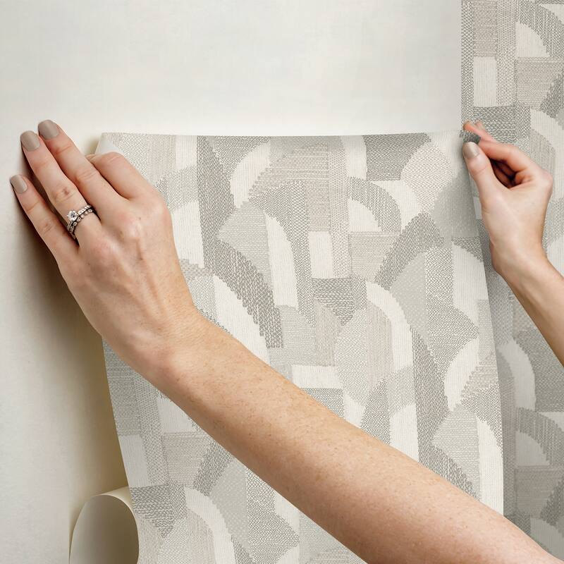NuWallpaper Macario Taupe Peel and Stick Wallpaper