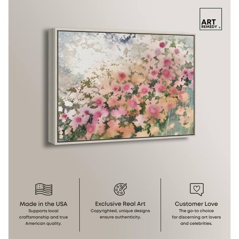 Roseate Remnants Canvas by Art Remedy