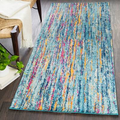 Porch & Den Castleman Woven Modern Colorful Area Rug