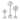 Uttermost Neuron Glass Table Top Sculptures (Set of 3)