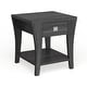 preview thumbnail 7 of 8, Furniture of America Werc Contemporary Grey 22-inch 1-shelf Side Table Grey
