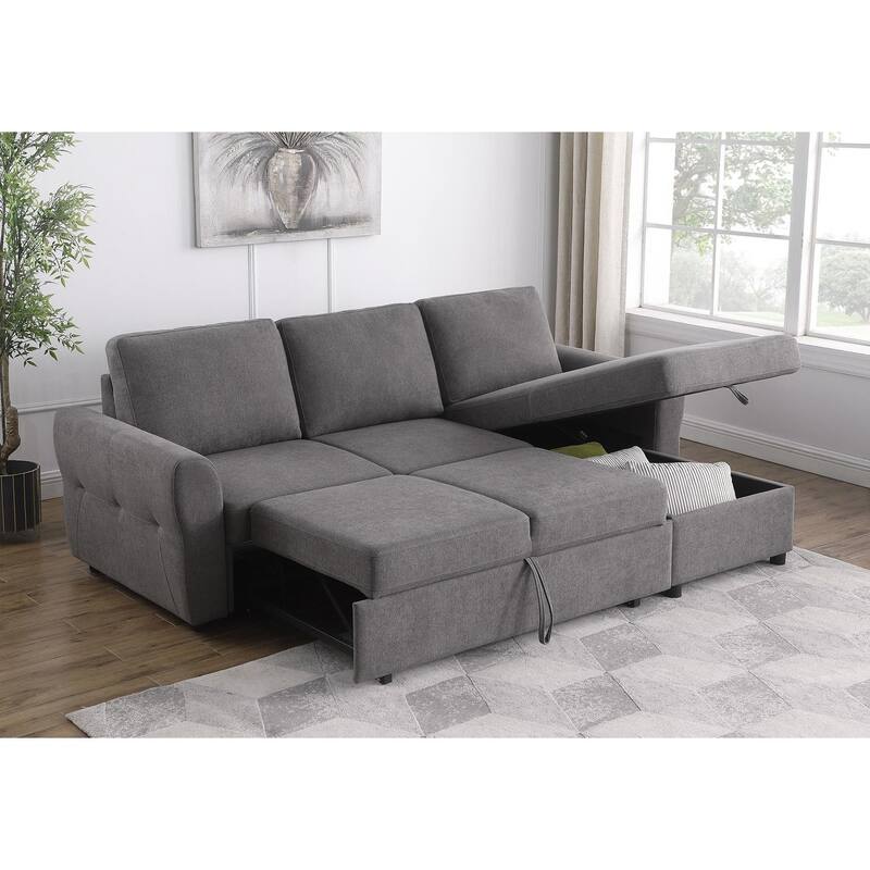 Kenna Sleeper Sofa Sectional with Storage