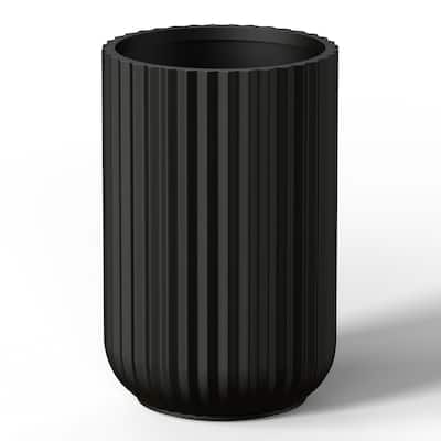 Concrete Flower Planter Tall Round Plant Pot