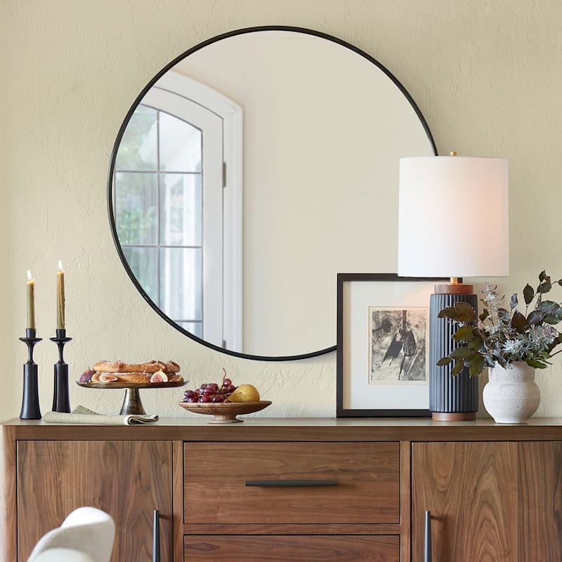 Modern Bathroom Wall Mounted Round Vanity Mirror