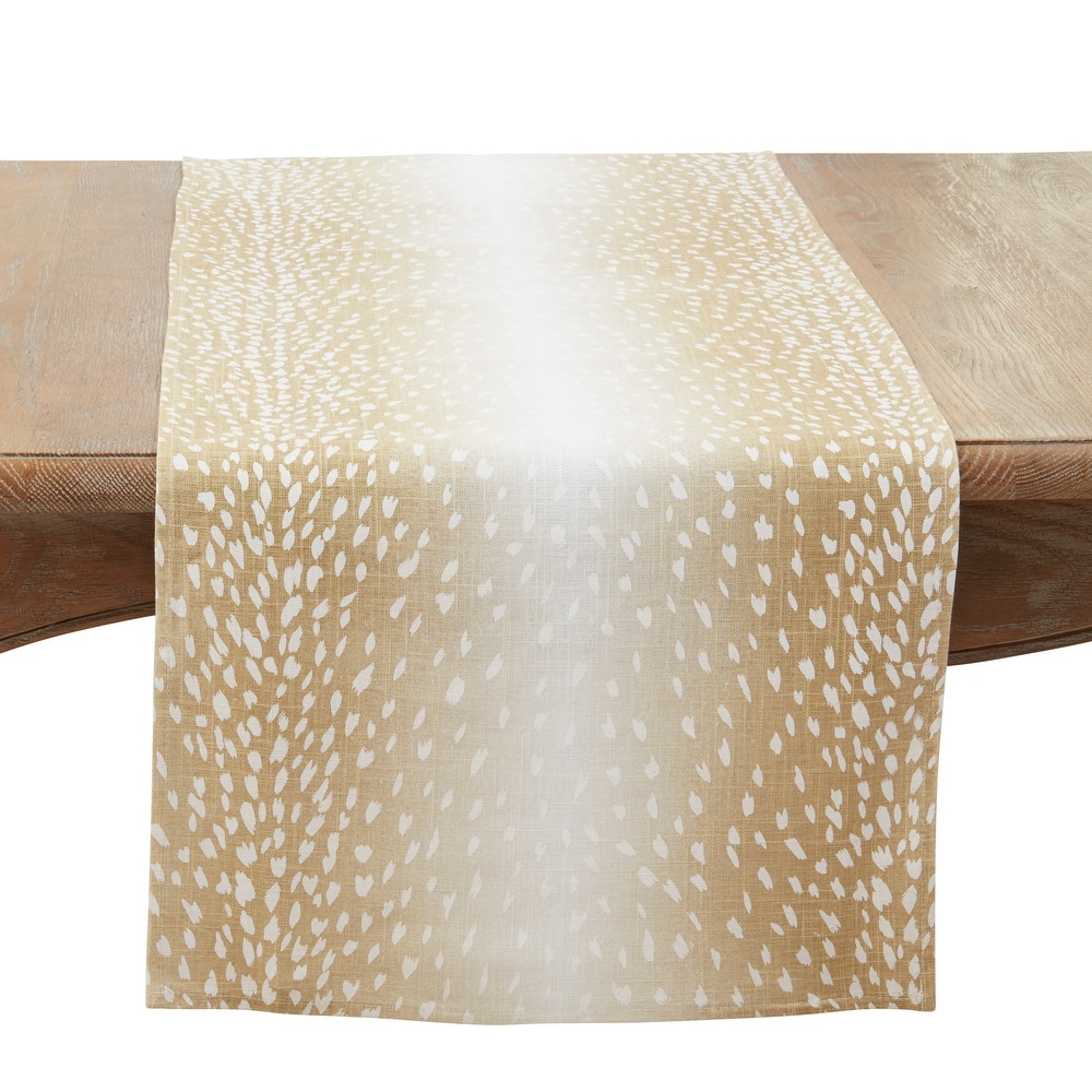 Earthy Antelope Print Table Runner
