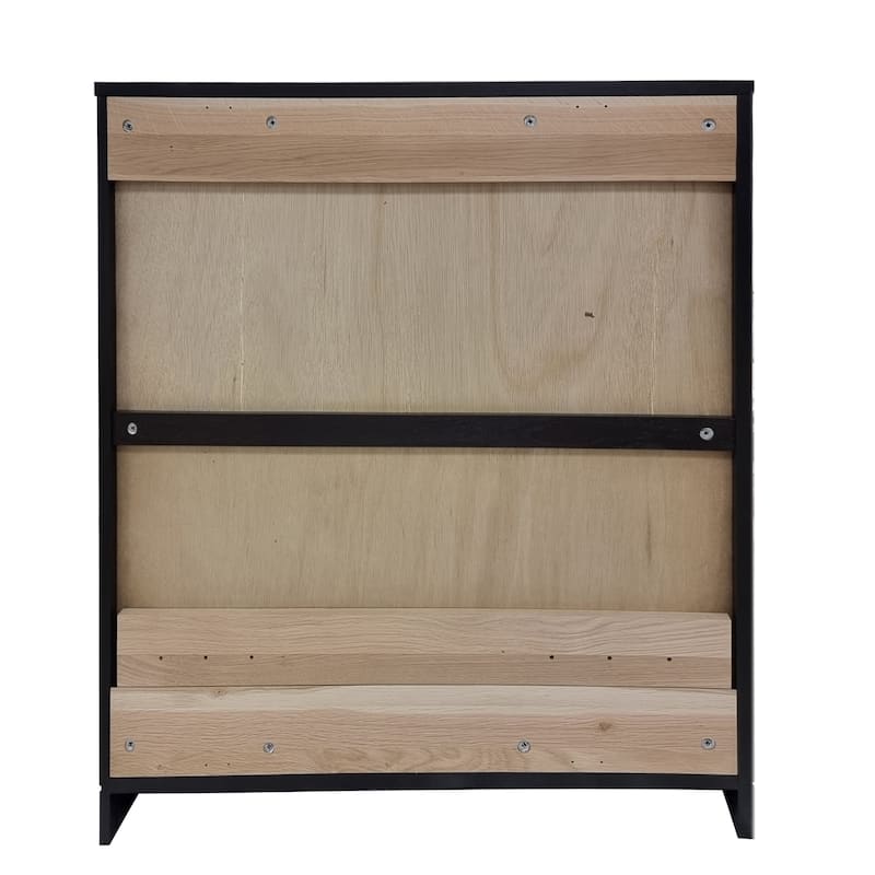 Palace Imports Premium 100% Solid European Oak Hardwood 6-Shelf Modular Bookcase with Bottom Shaker Doors - 32" Wide, 71.5" Tall