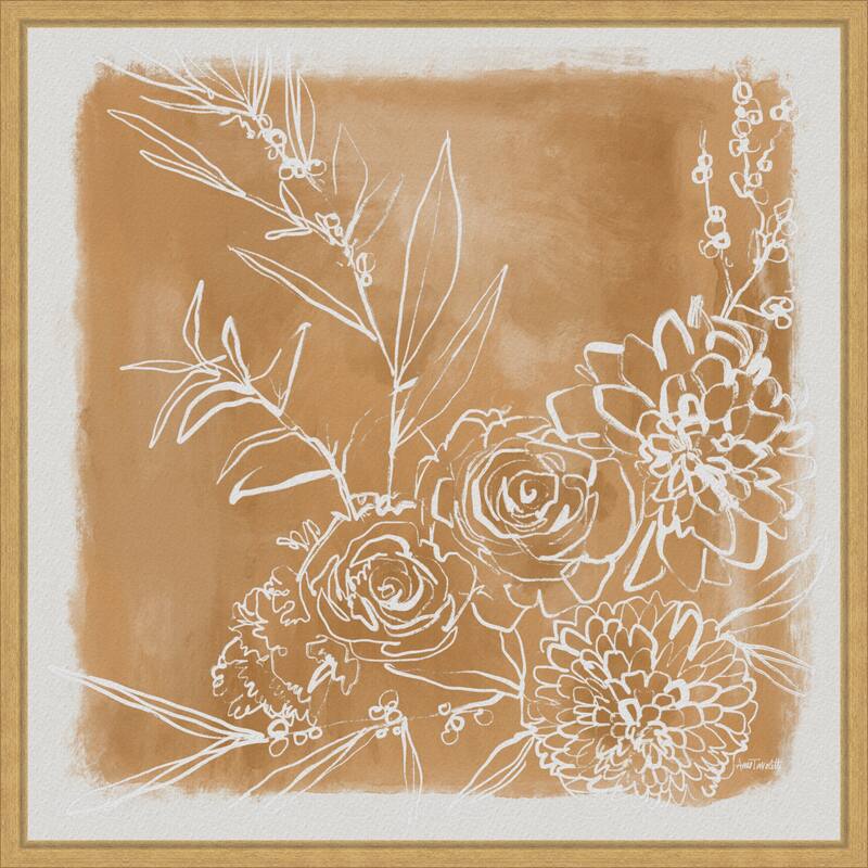 Flower Bundle by Anne Tavoletti Framed Canvas Wall Art Print