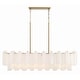 preview thumbnail 1 of 7, Crystorama Lighting Group ADD-317-WH Addis 14 Light 52" Wide Crystal Aged Brass