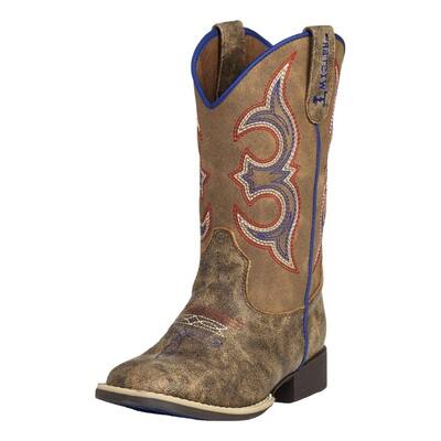 Twister Western Boots Boys Cowboy Bennett Stitching Pull Holes 4443802