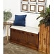 preview thumbnail 1 of 56, Brown Wood Storage Bench with Upholstered Seat - 42 x 15 x 20 42 x 15 x 20 - Brown - Storage Bench