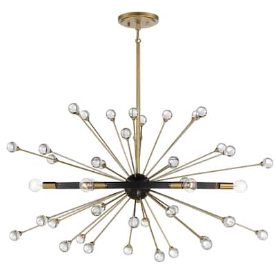 Savoy House 1-1858-6 Ariel 6 Light 37" Wide Abstract Sputnik