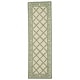preview thumbnail 100 of 105, SAFAVIEH Handmade Chelsea Kimber Trellis French Country Wool Rug 2'6" x 10' Runner - Ivory/Light Green - Runner