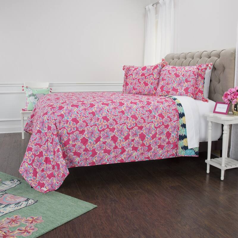 Simply Southern Printed 100% Cotton Reversible Quilt Set