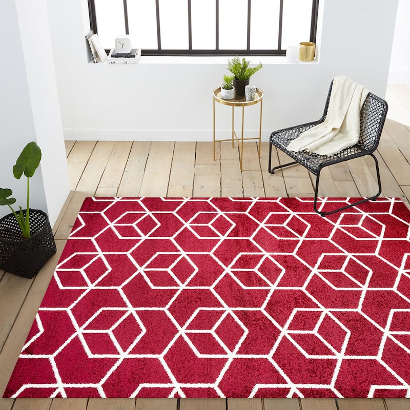 JONATHAN Y Cole Blocks Modern Geometric Area Rug