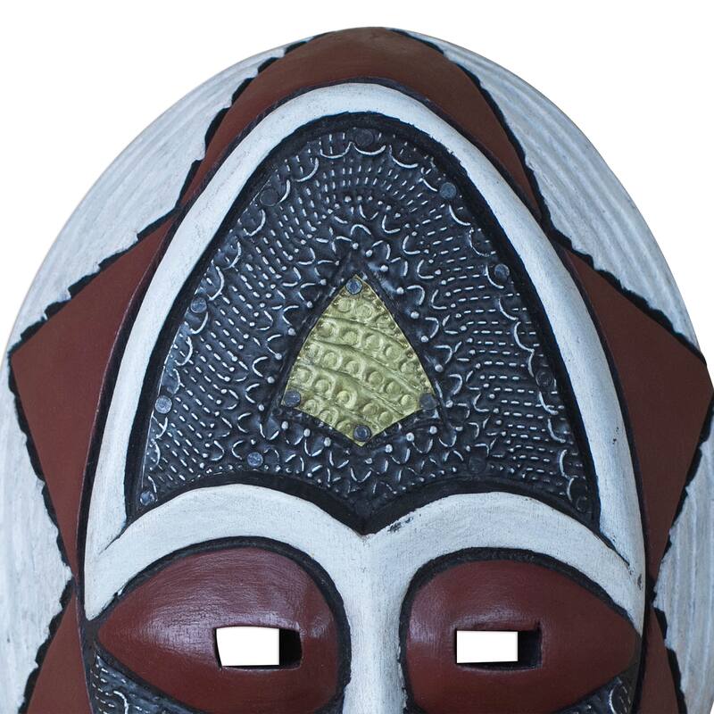 Novica Handmade Noble Lover African Wood Mask