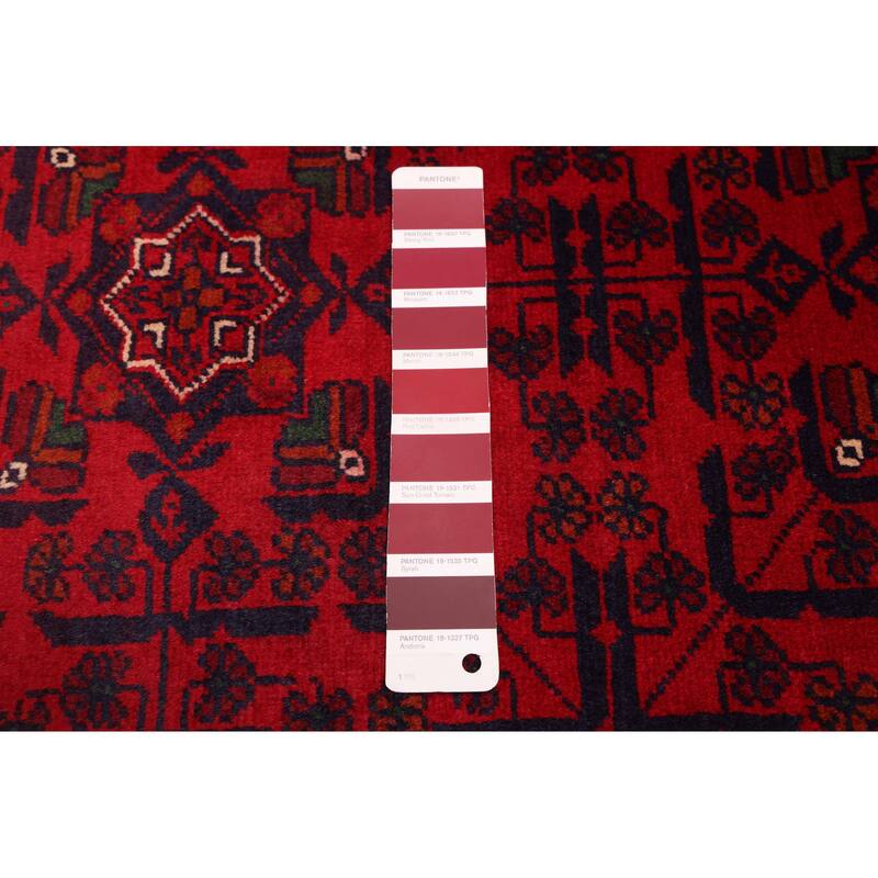ECARPETGALLERY Hand-knotted Finest Khal Mohammadi Red Wool Rug - 3'11 x 6'0