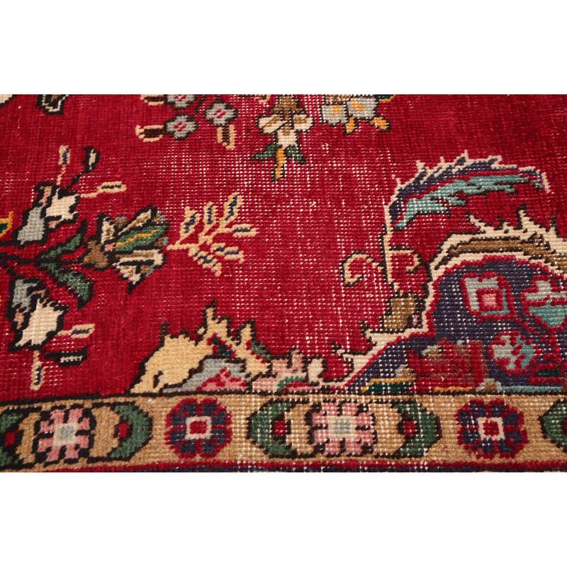 ECARPETGALLERY Hand-knotted Antalya Vintage Red Wool Rug - 6'8 x 9'10