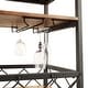 preview thumbnail 16 of 39, Myra Rustic Serving Cart with Wine Inserts and Removable Tray Top by iNSPIRE Q Classic