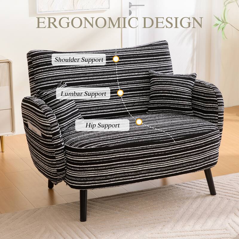 Modern style two-seater sofa